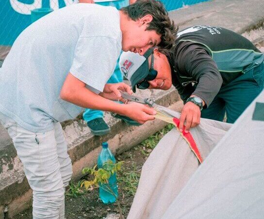 OX Gives Back Tent Setup